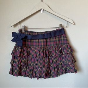 ralph lauren size 14Y plaid ruffled skirt
